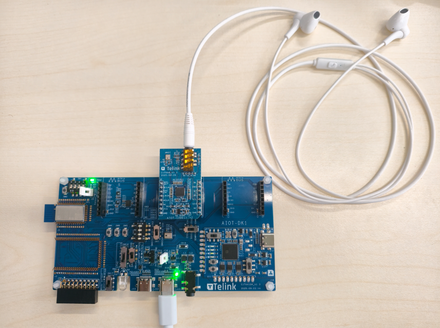 Hardware connection of the demonstration