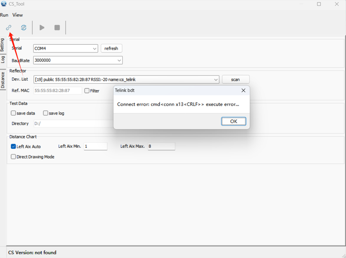 Click Connect button