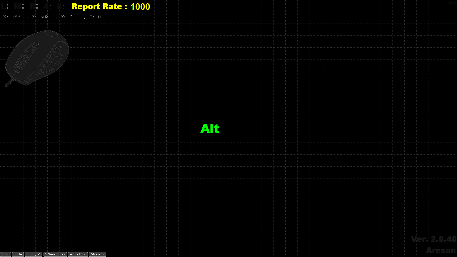 Mouse test interface