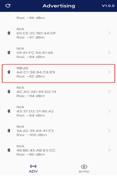 Lighting Searching Interface