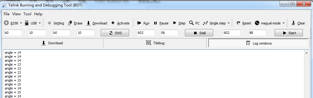 Enter Log Windows Interface
