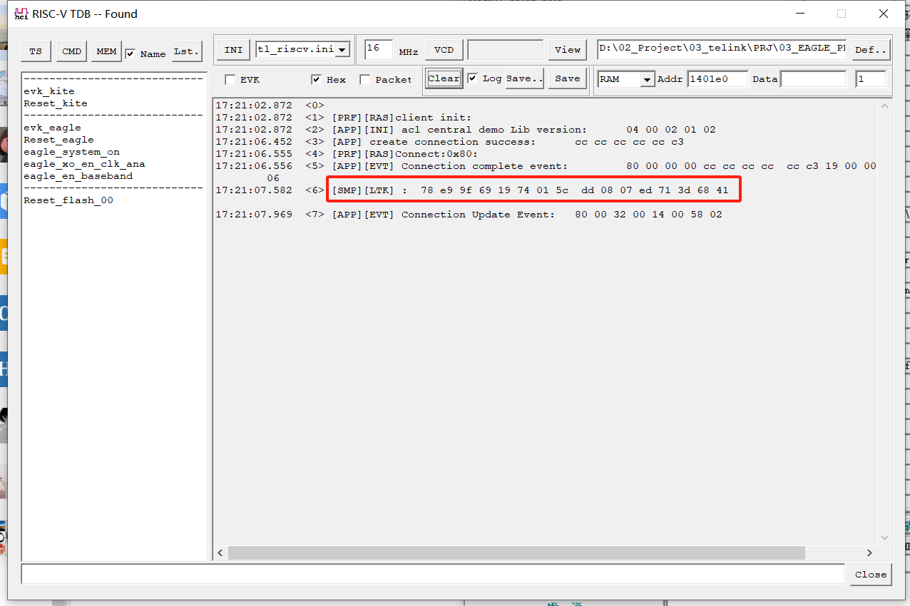 Log display LTK