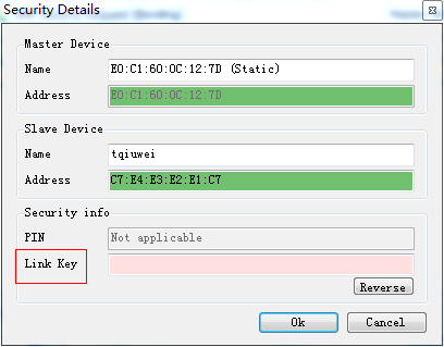 Security details interface