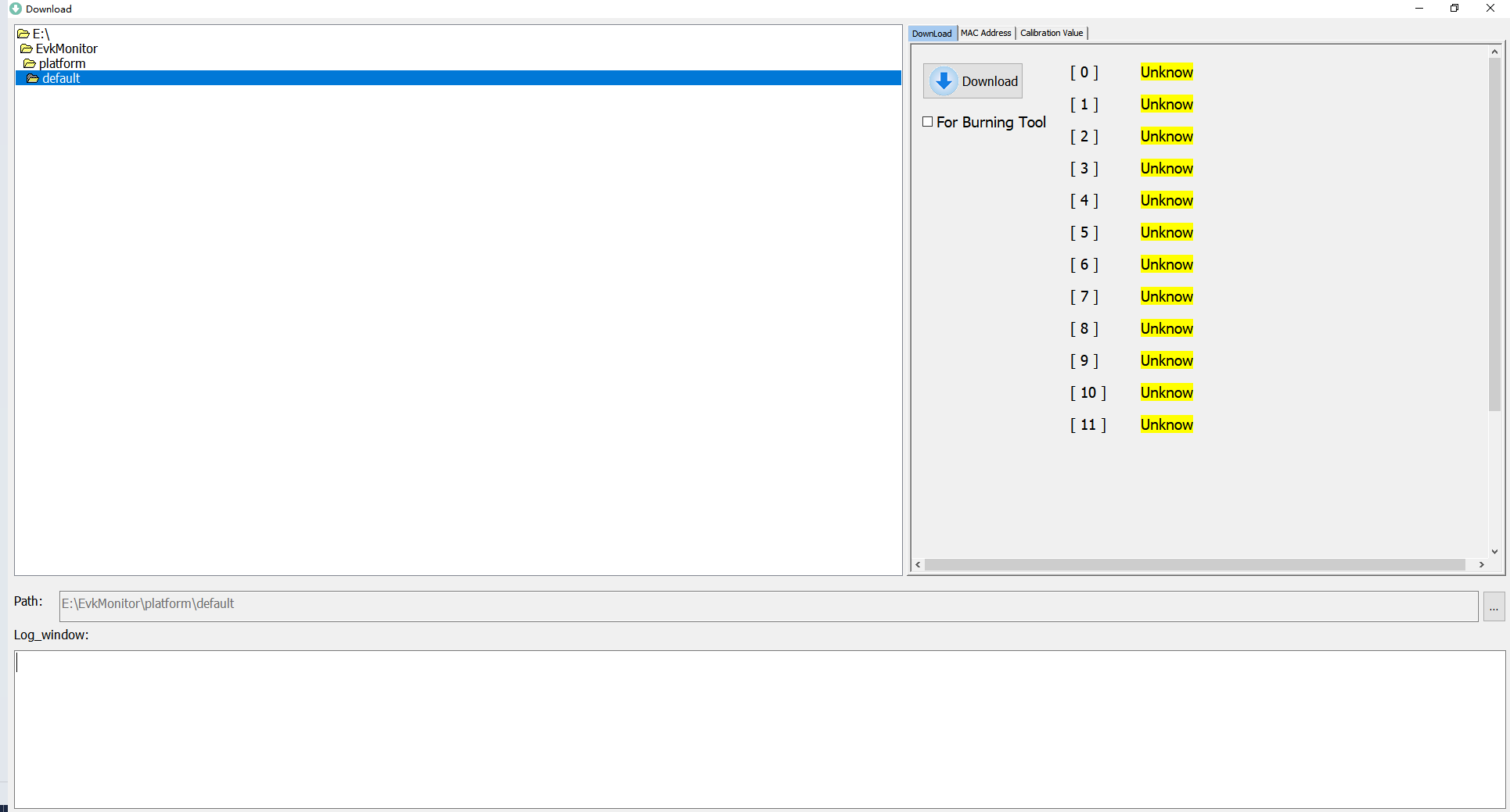 Script Burning Dialog