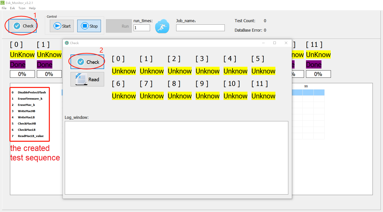 Main Interface Update and Check Interface