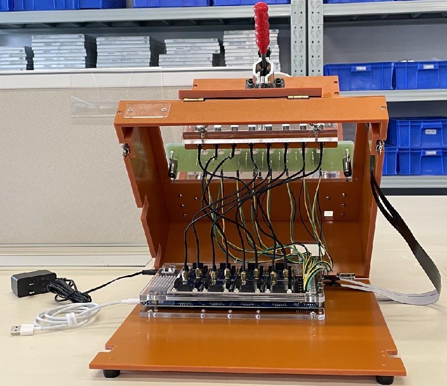 Connect the DC-POWER and HUB-USB Cable
