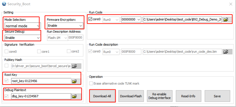 Firmware Encryption + Secure Debug