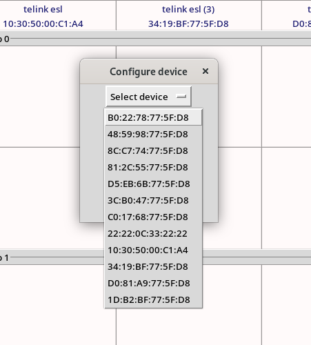 Configure Device Window