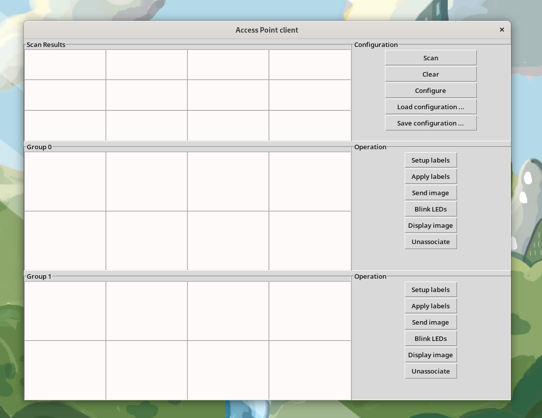 Main Access Point Client Window