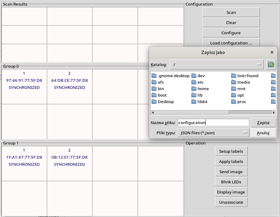 Save Configuration