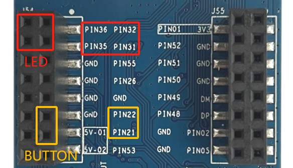 LED and Button Interface