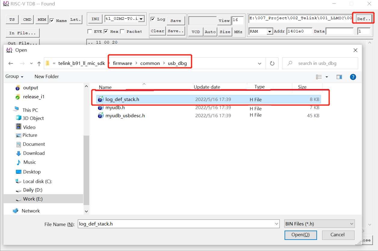 Select the log_def_stack.h File