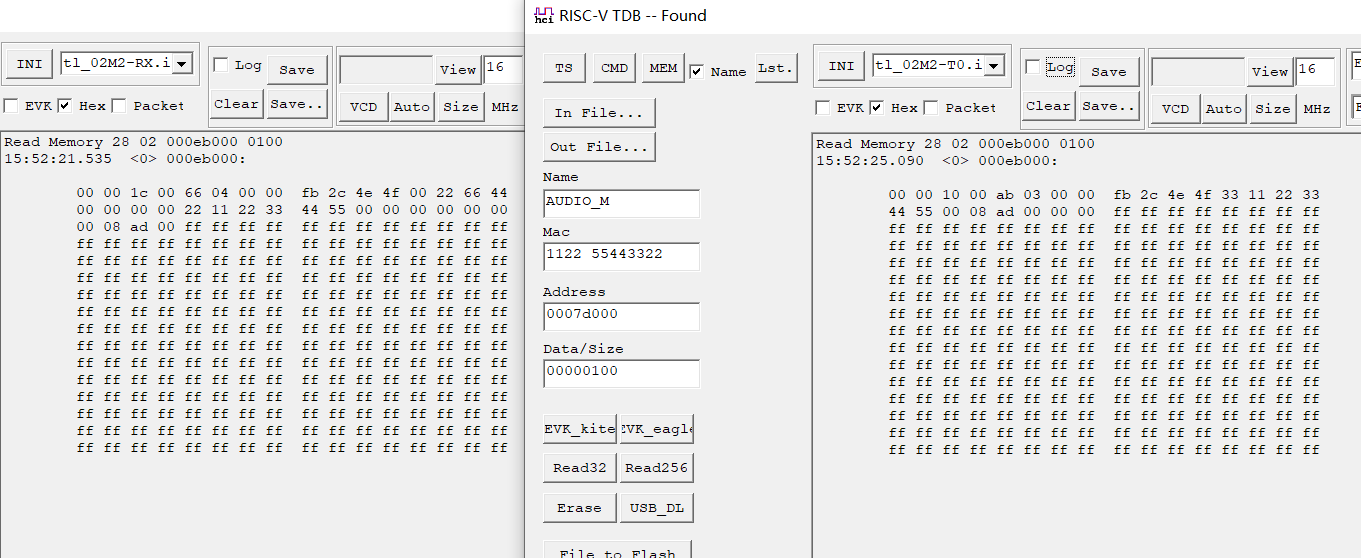 TX0 and RX Pairing Information