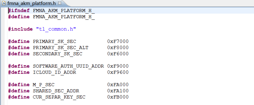 FMN function related key address