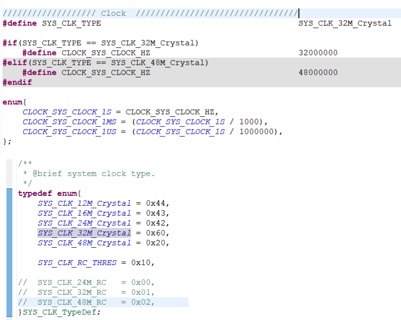 System clock setting