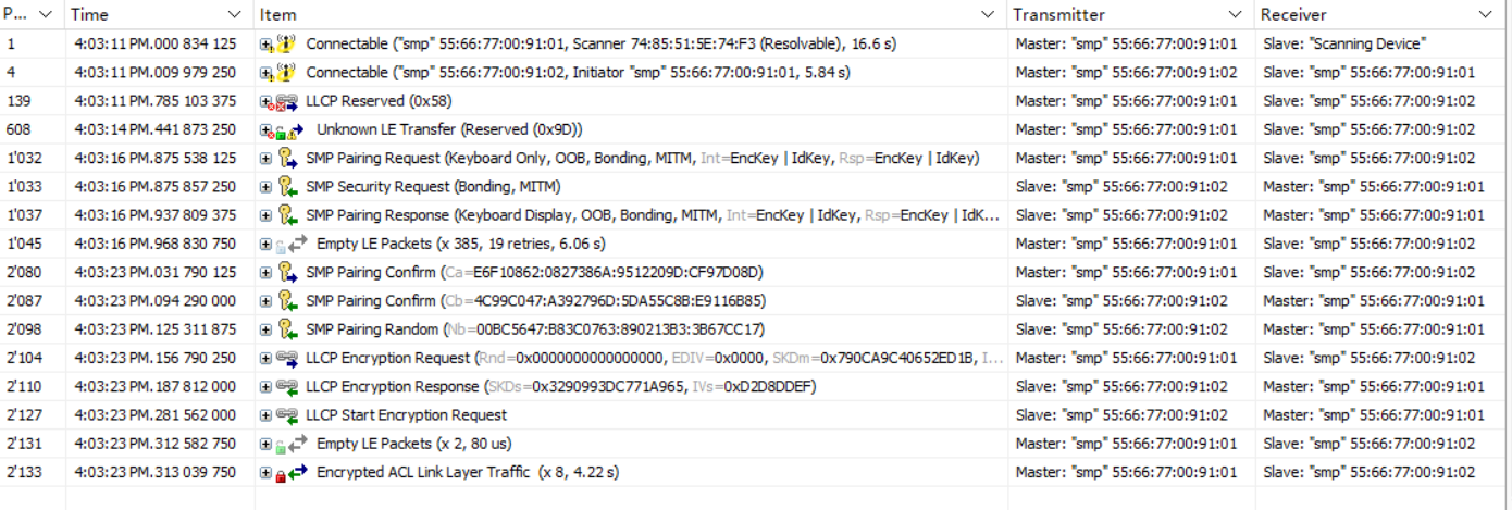 Packet capture of Legacy OOB