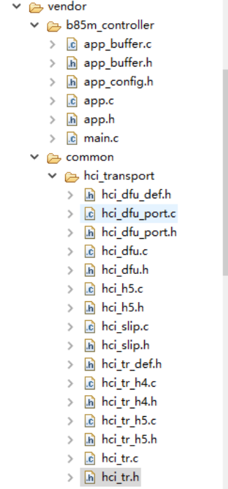 Controller project file structure