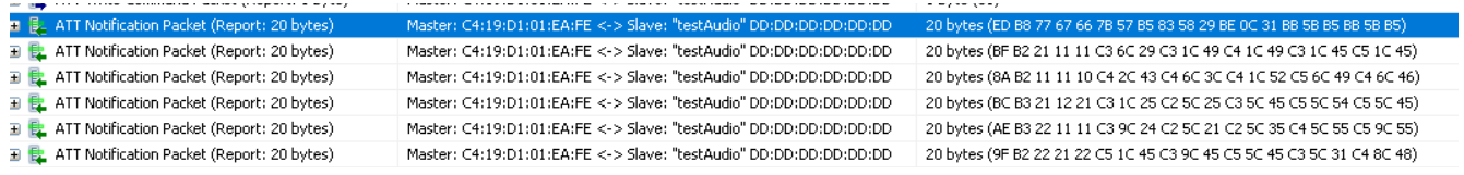 Audio voice data of SBC decode