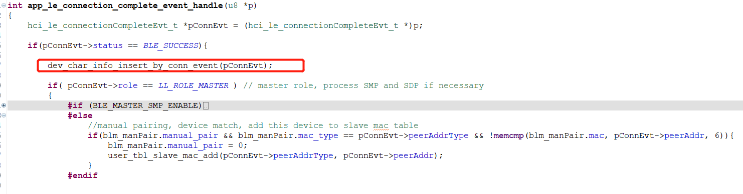 Connection Complete Event Handle
