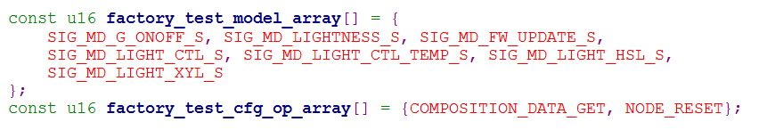 Default testable commands