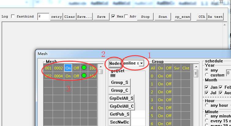 SIG_MESH_TOOL firmware demo