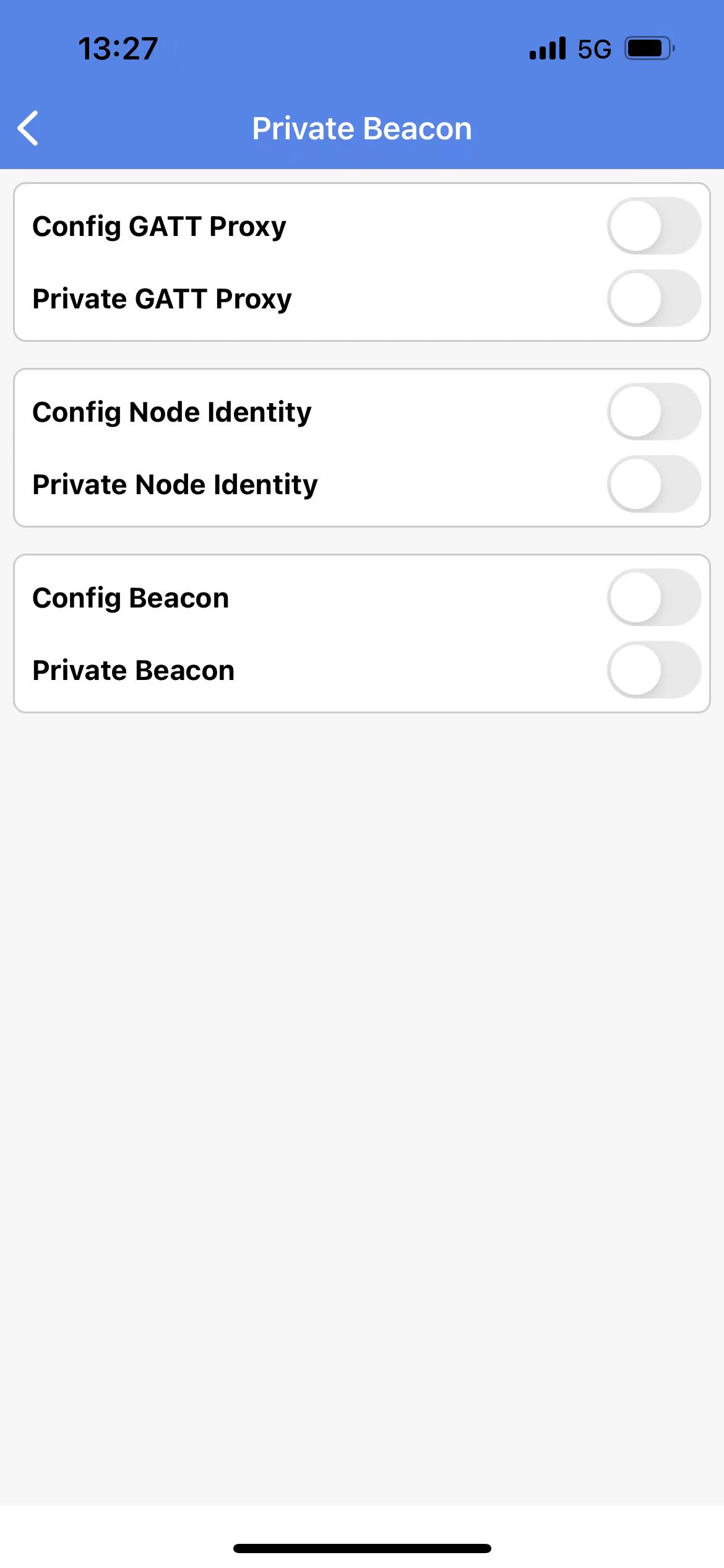 set private beacon