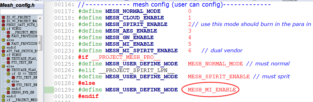 Xiaomi defined mesh provision mode