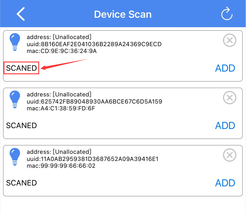 iOS device status
