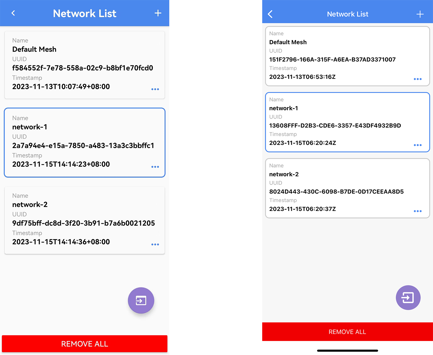 Android & iOS manage network interface
