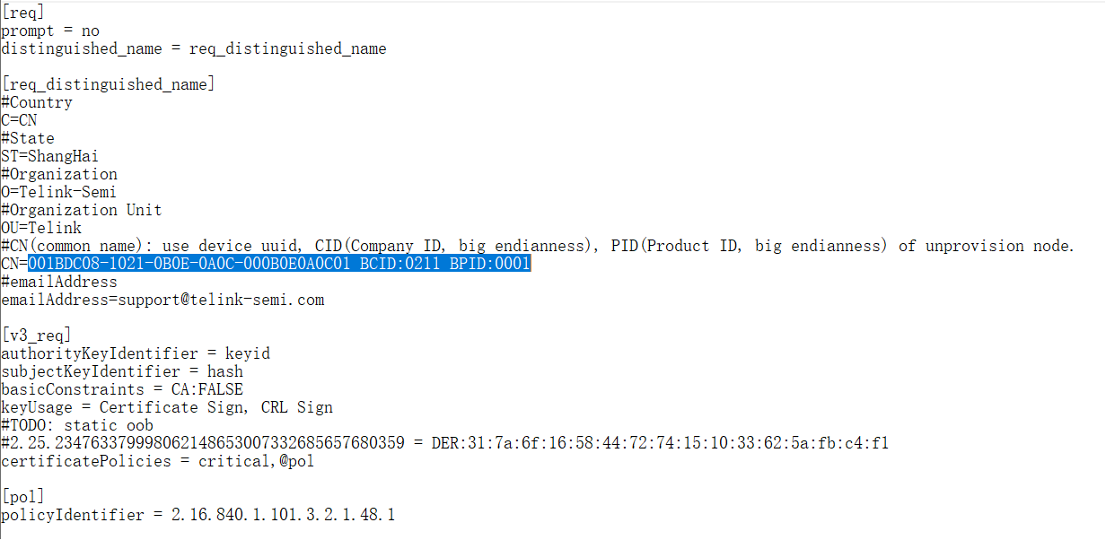 Change the UUID and the corresponding CID and PID