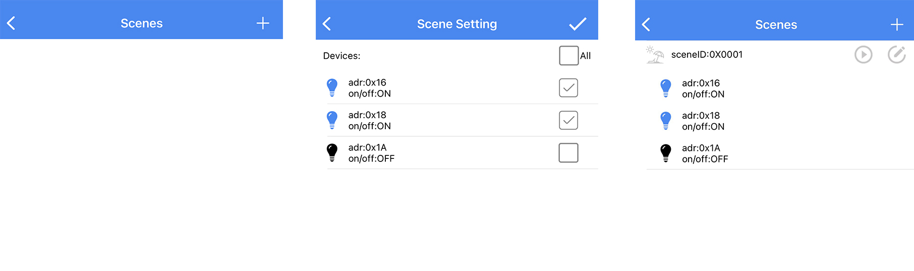 iOS create Scene interface