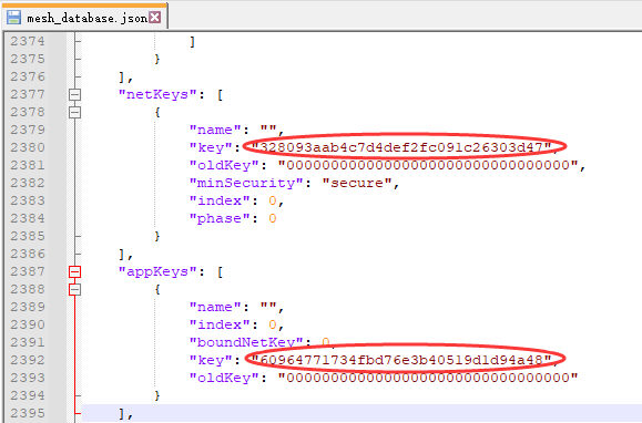json key