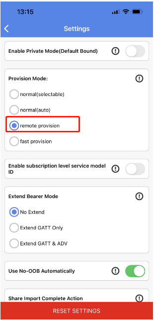 MD_REMOTE_PROV_App_setting
