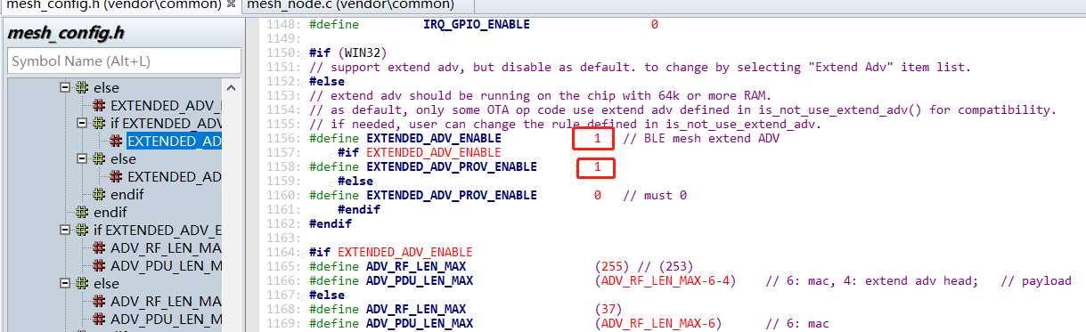 Open EXTENDED_ADV_ENABLE