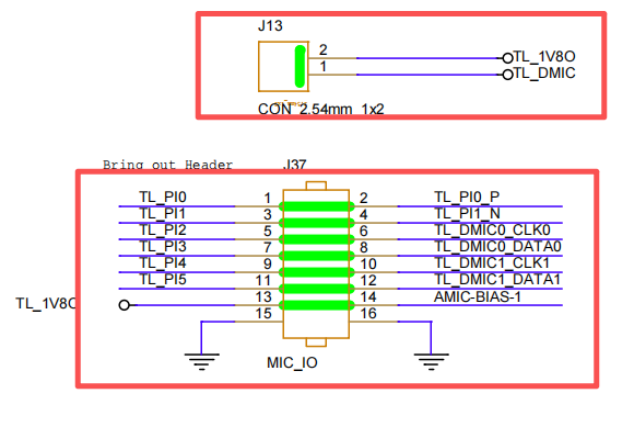 Multi-MIC Mainboard Pin Mapping