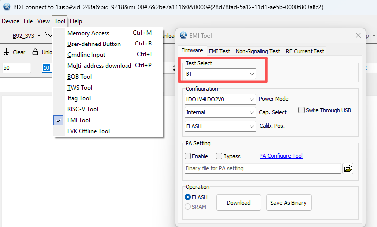 Open BDT EMI Tool