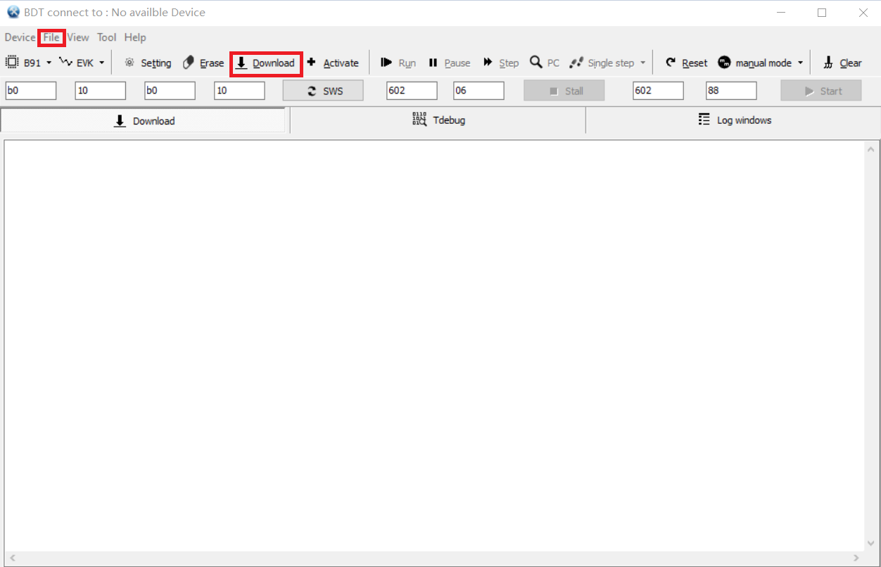 Download bin file