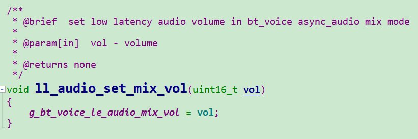 Modify the volume of the mixing mode