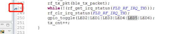 D25 breakpoint setting