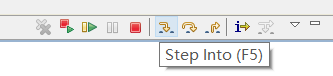 Step Into button