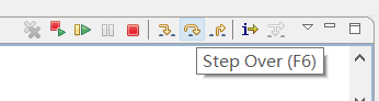 Step Over button