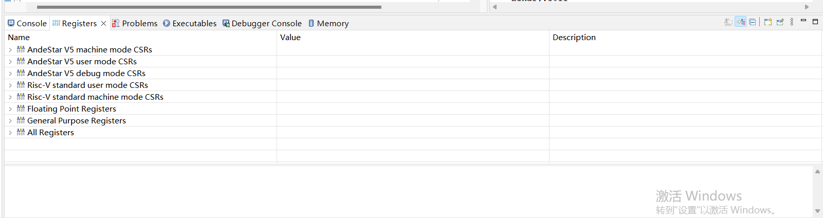 Registers tab 1