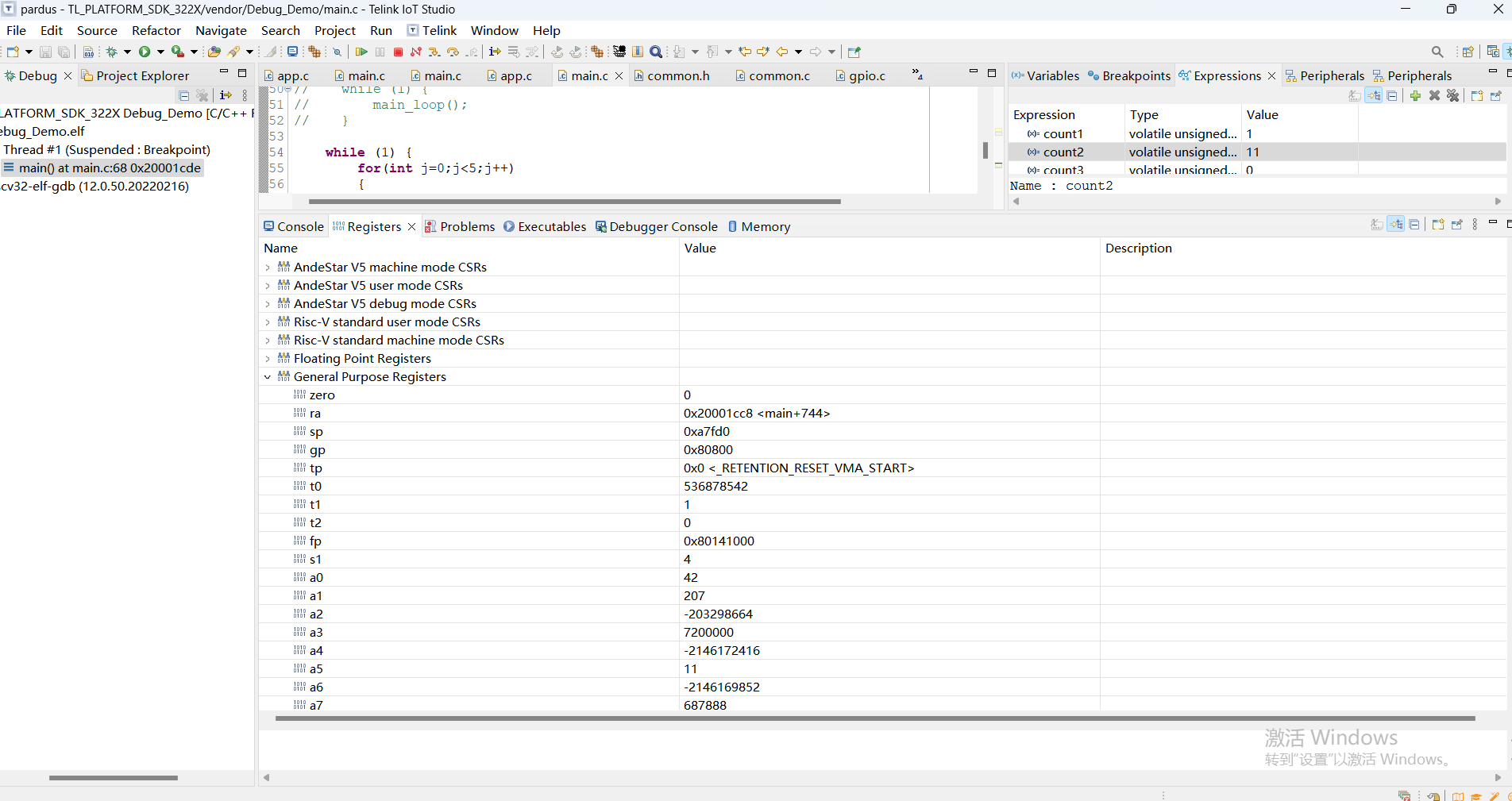 Registers tab 2