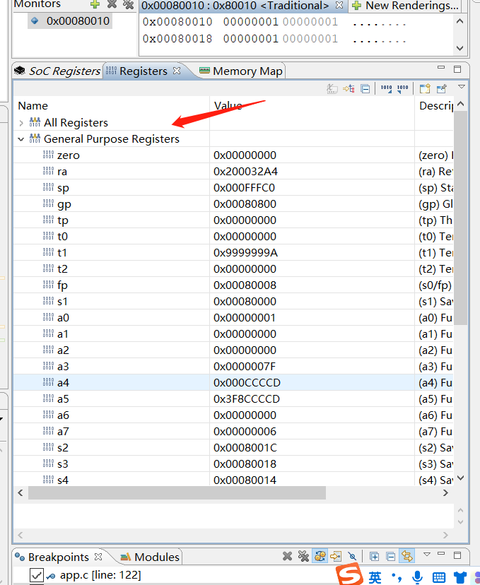 Registers tab 3