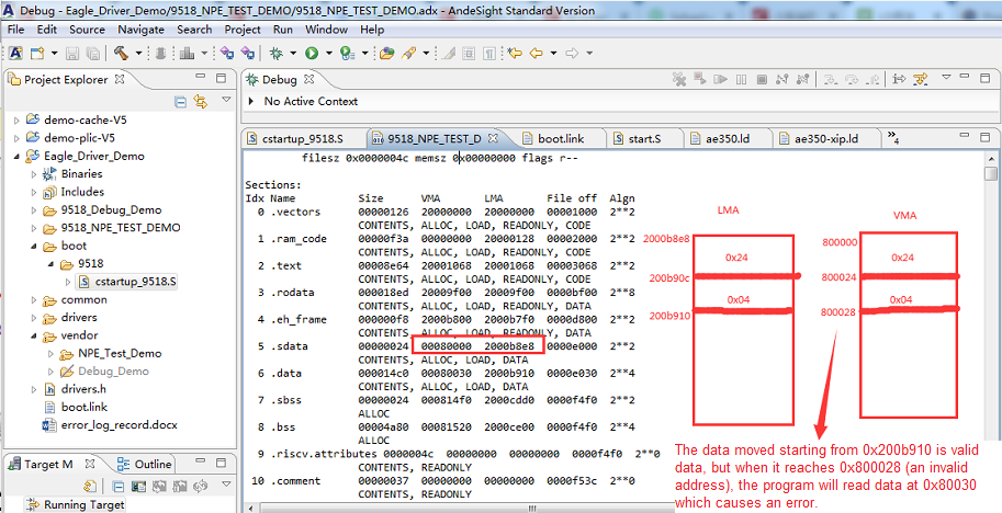 The lst file with error