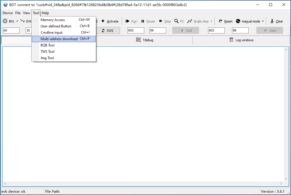 BDT Multi-address Burning Selection