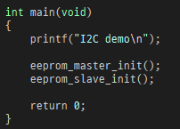 Initialize I2C