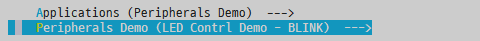 Submenu for Examples