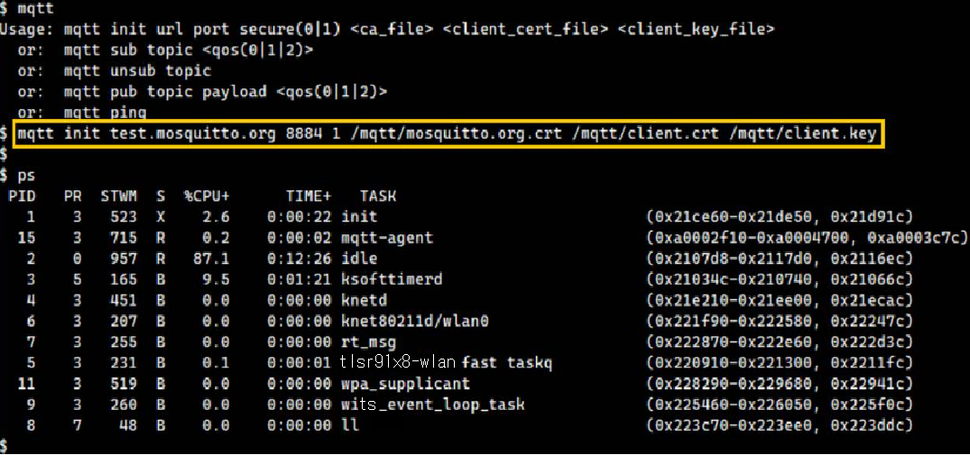 Initialize and Start MQTT Client