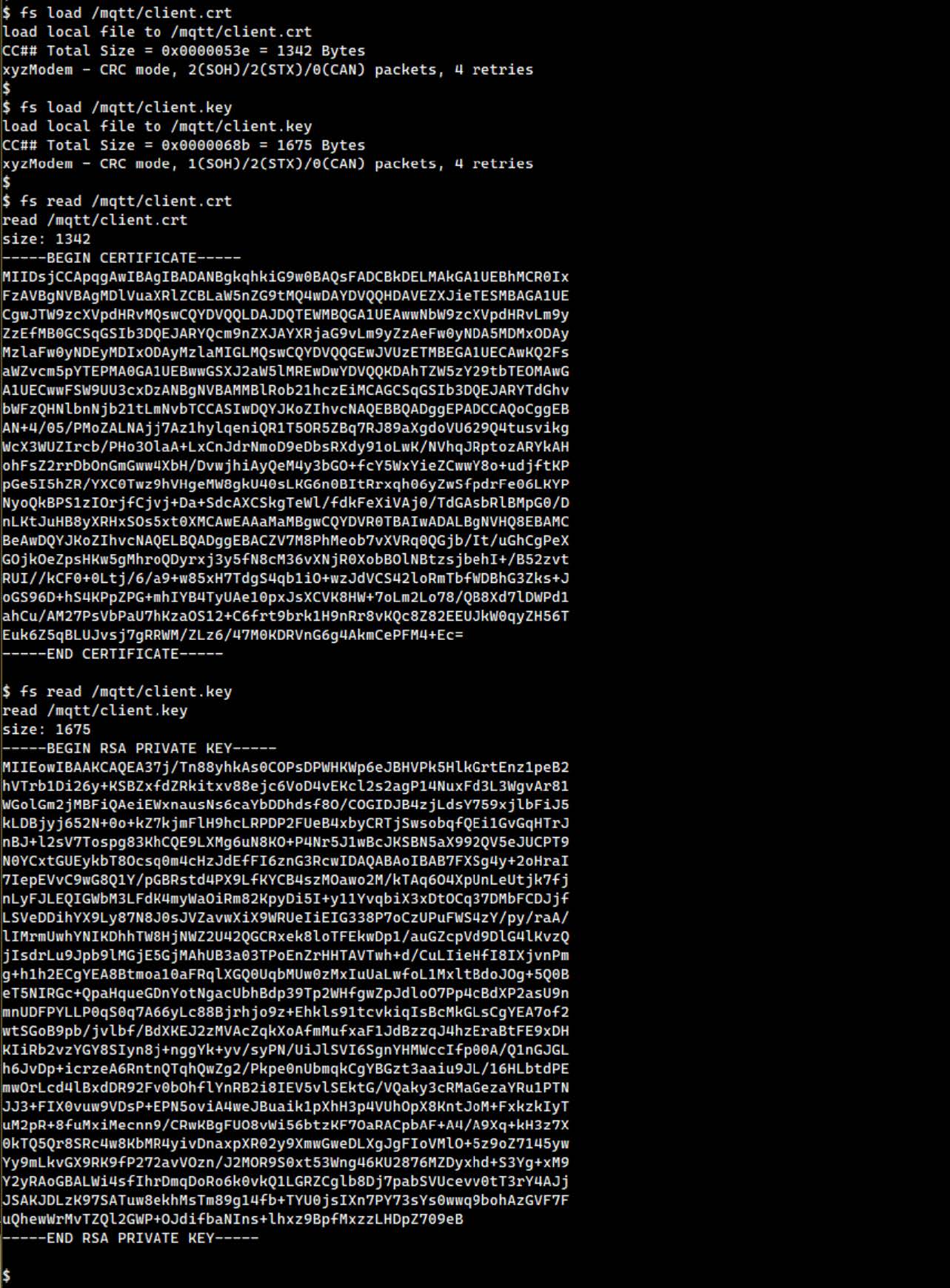 Load Certificate File